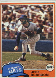 1981 Topps Baseball Cards      456     Jeff Reardon RC